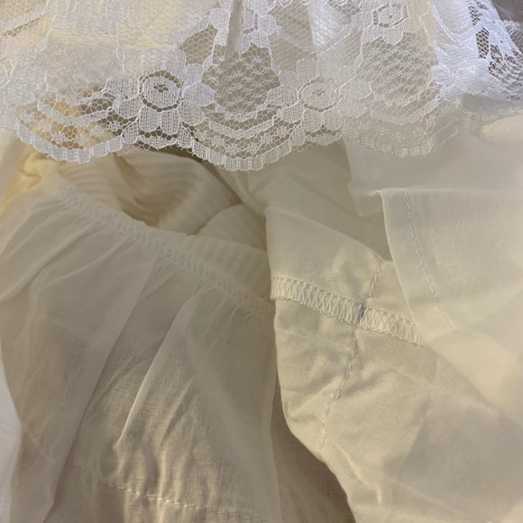 White Sequins Rainbow Ruffle Sparkle A Line Dress New - Picture 12 of 15